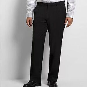 Van Heusen Traveler Men’s Black Dress Pants Stretch Premium Non-Iron 29WX30L NWT